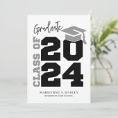 Klasse van 2024 Modern Afstuderen Aankondiging (Staand voorkant)