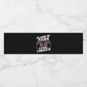 Klasse van 2024 niveau compleet senior Afstuderen Waterfles Etiket (Enkel label)