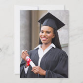 Klasse van 2024 Photo Blue Grey Agaat Afstuderen Kaart (Achterkant)