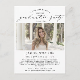 Klasse van 2024 Photo VIRTUAL Graduation Party Briefkaart