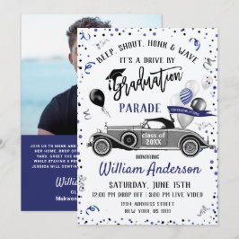 Klasse van 2024 RIJDEN DOOR FOTO Graduation Party Kaart