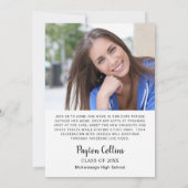 Klasse van 2024 RIJDEN DOOR FOTO Graduation Party Kaart (Achterkant)