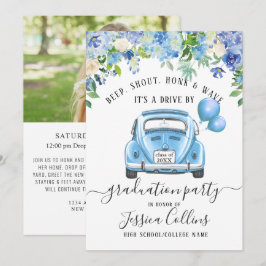 Klasse van 2024 RIJDEN DOOR FOTO Graduation Party Kaart