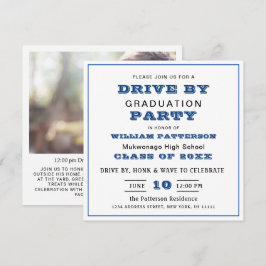 Klasse van 2024 RIJDEN DOOR FOTO Graduation Party Kaart