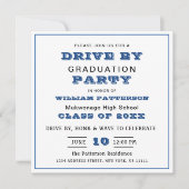 Klasse van 2024 RIJDEN DOOR FOTO Graduation Party Kaart (Voorkant)