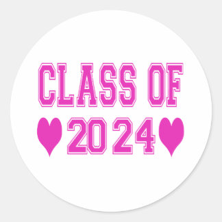 Klasse van 2024 ronde sticker