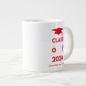 Klasse van 2024 - Rood Afstuderen Grote Koffiekop (Voorkant rechts)
