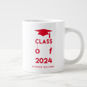 Klasse van 2024 - Rood Afstuderen Grote Koffiekop (Rechts)