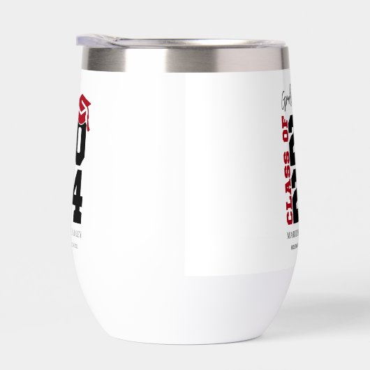 Klasse van 2024 Rood en Zwart Afstuderen (Rechts)