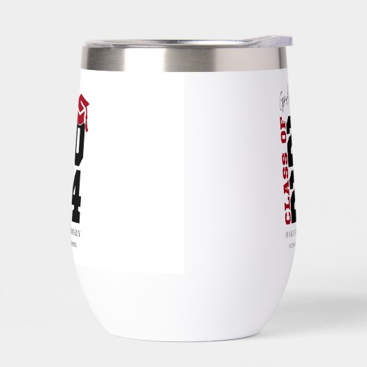 Klasse van 2024 Rood en Zwart Afstuderen (Links)