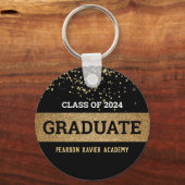 Klasse van 2024 School Afstuderen Keepsake gunst Sleutelhanger (Voorkant)