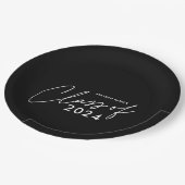 Klasse van 2024 Script Afstuderen Papieren Bordje (Gekanteld)