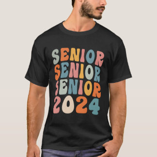 Klasse van 2024 senior Afstuderen 2024 of eerste d T-shirt