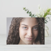 Klasse van 2024 Senior Afstuderen Foto Keepsake Bedankkaart (Staand voorkant)