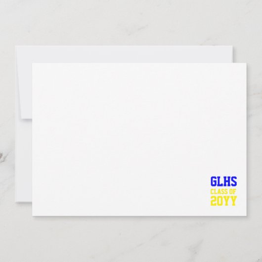 Klasse van 2024 Senior Afstuderen Foto Keepsake Bedankkaart (Achterkant)
