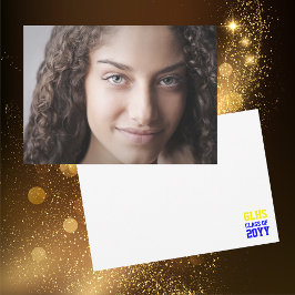 Klasse van 2024 Senior Afstuderen Foto Keepsake Bedankkaart