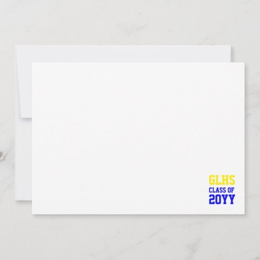 Klasse van 2024 Senior Afstuderen Foto Keepsake Bedankkaart (Achterkant)