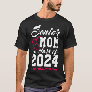 Klasse van 2024 Senior Gifts Funny Senior Mom 1 T-shirt