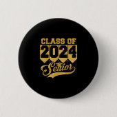 Klasse van 2024 Senior High School Ronde Button 5,7 Cm (Voorkant)