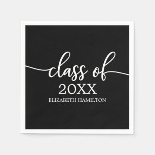 Klasse van 2024 Simple Chic Calligraphy Classic Servet