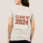 Klasse van 2024 Tri-Blend shirt (Achterkant)