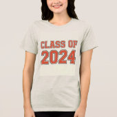 Klasse van 2024 Tri-Blend shirt (Voorkant)