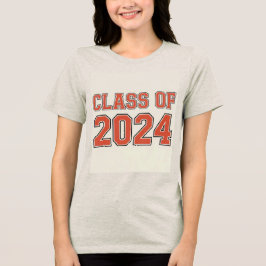 Klasse van 2024 Tri-Blend shirt