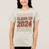 Klasse van 2024 Tri-Blend shirt (Voorkant)