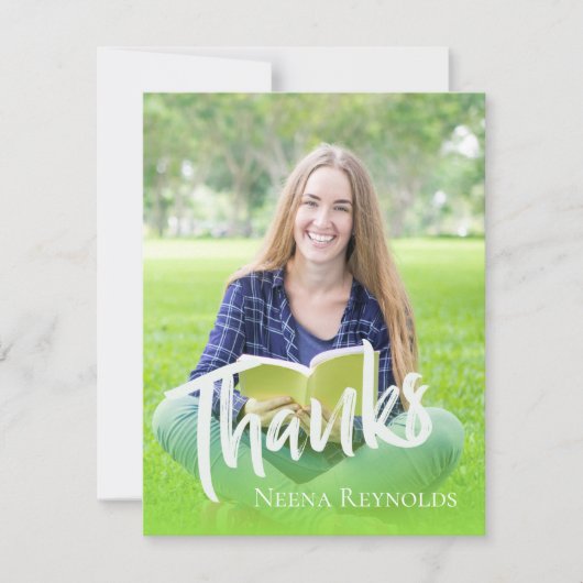 Klasse van 2024 Typografie Afstuderen Dank u (Voorkant)