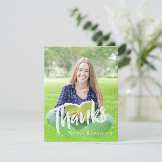 Klasse van 2024 Typografie Afstuderen Dank u (Staand voorkant)