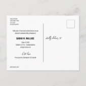 Klasse van 2024 University Afstuderen Foto Custom Aankondigingskaart (Achterkant)