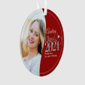 Klasse van 2024 Verpleegkunde met Foto Ornament (voorkant)