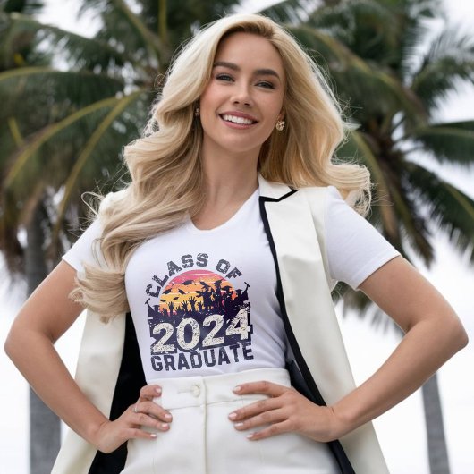 Klasse van 2024 Vrouwen shirten Senior High School T-shirt