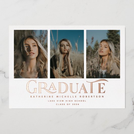 Klasse van 2025 | 3 Aankondiging van foto-Afstuder (Voorkant)