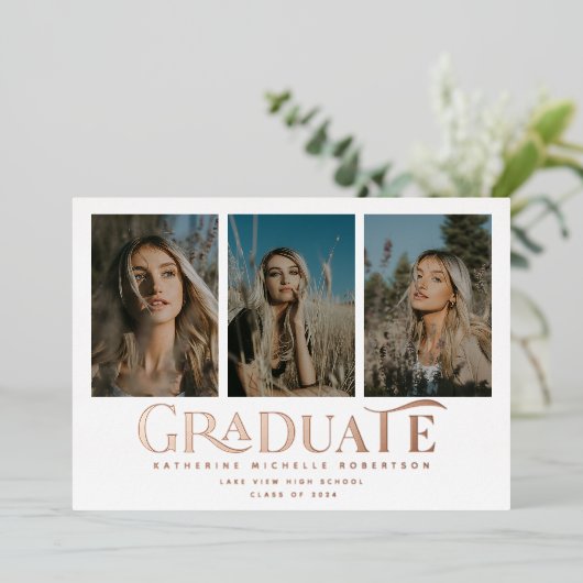 Klasse van 2025 | 3 Aankondiging van foto-Afstuder (Staand Voorkant)