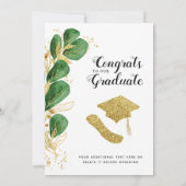 Klasse van 2025 Afstudeerder Foto Elegant Meisje A Aankondiging (Achterkant)