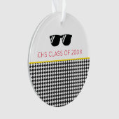 KLASSE VAN 2025 Afstudeerder NAAM School Kleuren Z Ornament (voorkant)