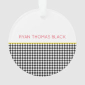 KLASSE VAN 2025 Afstudeerder NAAM School Kleuren Z Ornament (achterkant)