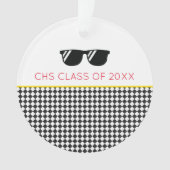 KLASSE VAN 2025 Afstudeerder NAAM School Kleuren Z Ornament (voorkant)