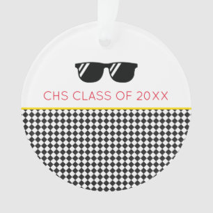 KLASSE VAN 2025 Afstudeerder NAAM School Kleuren Z Ornament