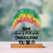 Klasse van 2025 Afstudeerder - PAH! Acryl Bord (Neutraal)