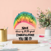 Klasse van 2025 Afstudeerder - PAH! Acryl Bord (Huwelijk)