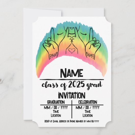 Klasse van 2025 Afstudeerder - PAH! Kaart (Voorkant)