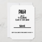 Klasse van 2025 Afstudeerder - PAH! Kaart (Achterkant)