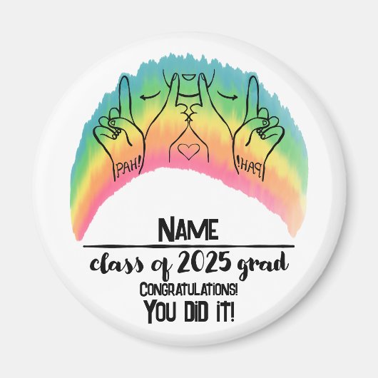 Klasse van 2025 Afstudeerder - PAH! Magneet (Voorkant)