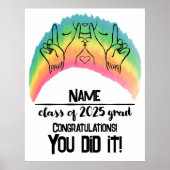 Klasse van 2025 Afstudeerder - PAH! Poster (Voorkant)