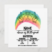 Klasse van 2025 Afstudeerder - PAH! Save The Date (Voorkant / Achterkant)