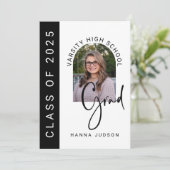 Klasse van 2025 Afstudeerder Photo Arch Graduation Aankondiging (Staand voorkant)