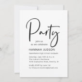 Klasse van 2025 Afstudeerder Photo Arch Graduation Aankondiging (Achterkant)