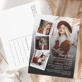 Klasse van 2025 Afstudeerder Photo Collage Script  Uitnodiging Briefkaart